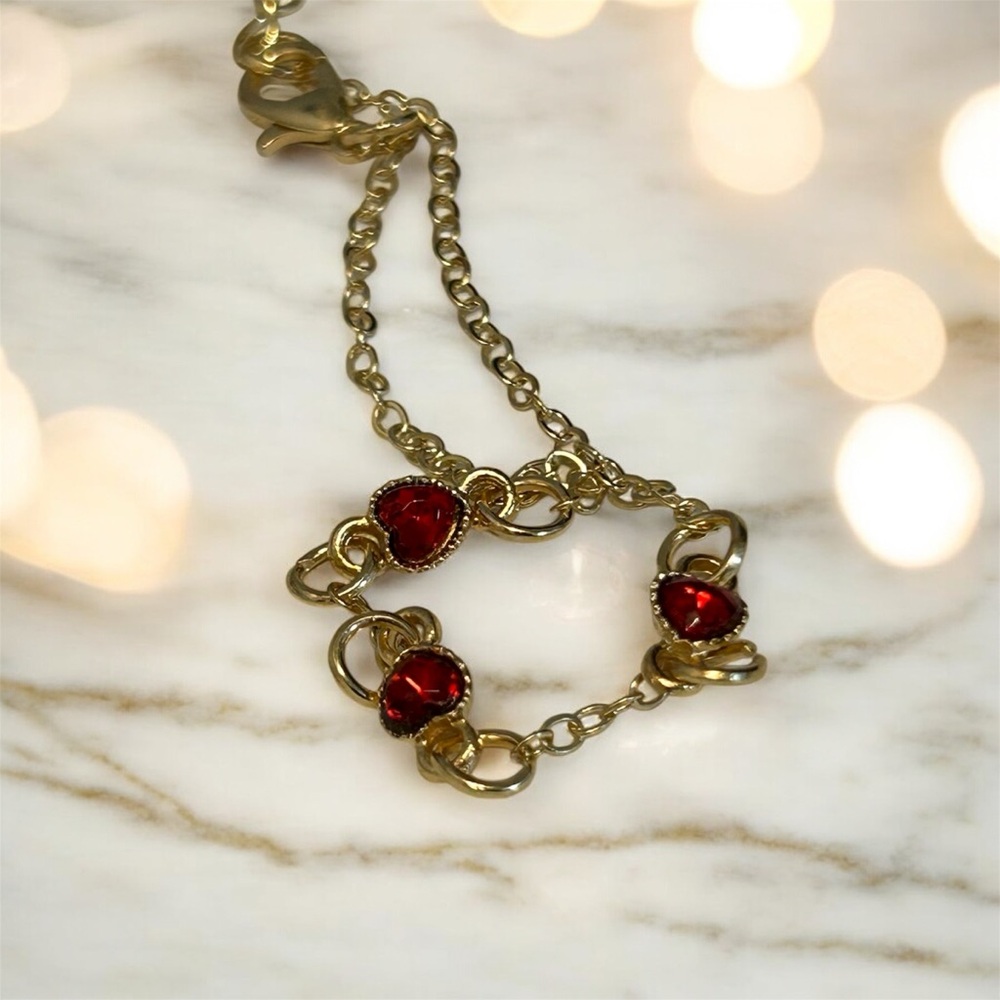Red And Gold Bracelet